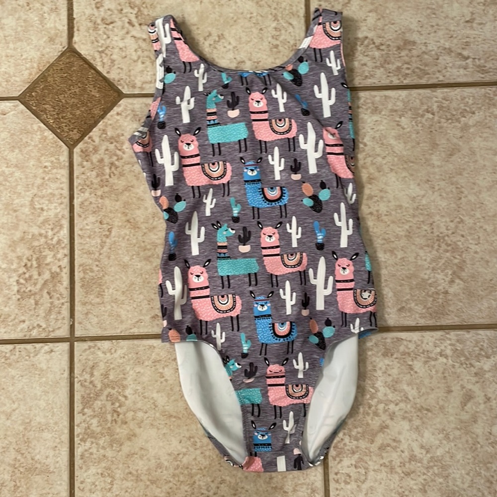 Gymnastics leotard adult medium open back